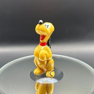 🟢 VTG Pluto Disney Taiwan Bone China Miniature Figurine - MINT - 1 3/4" Tall